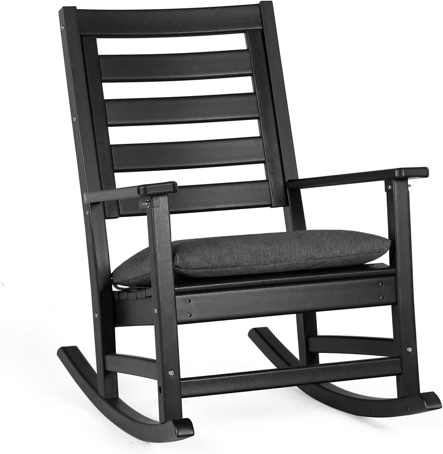 Amazon.com: Spurgehom Outdoor Wood Rocking Chair, Patio Decor Yard ...