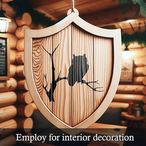 Miniatura 5 de 4 Inch Owl in Tree Reusable Mylar Stencil - Creative Ventures - DIY Art Crafts Wall Stencils DIYStencils Decorative Templates Reusable Stencils for