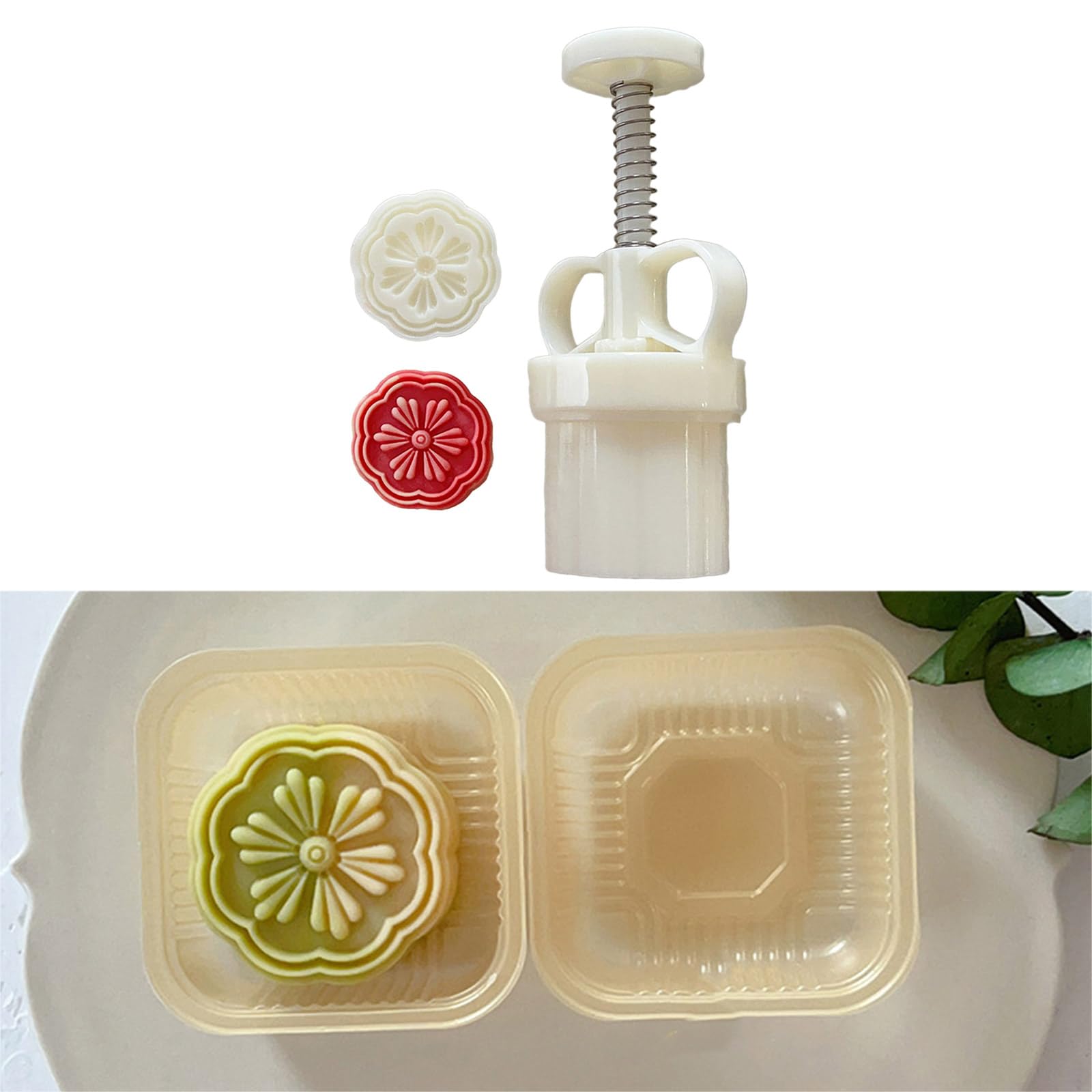 Zkhxhtg bakeware sets 50g Chinese Molds Shaped Bean Cake Molds Hand Pressed Tool for Making Bean Cakes