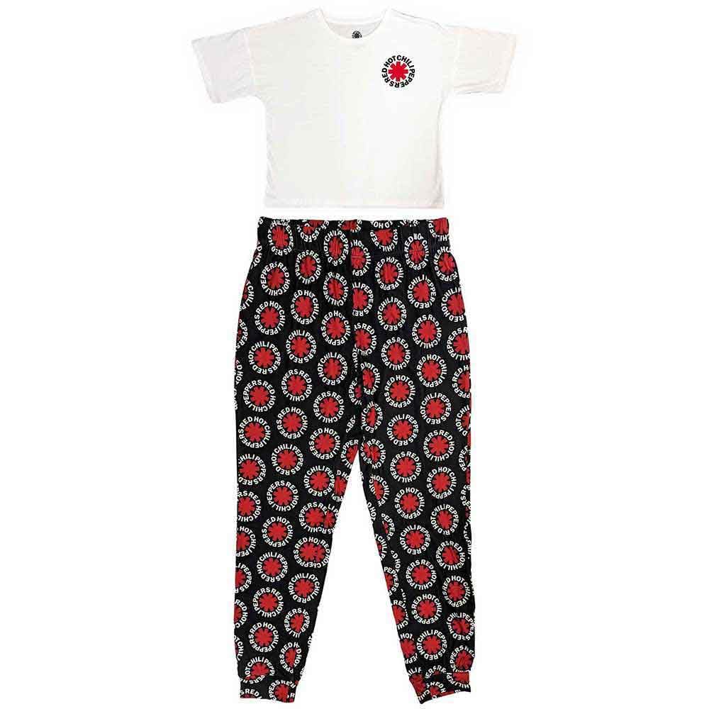 Rock Off officially licensed products Red Hot Chili Peppers Classic Asterisk Pyjamas XS