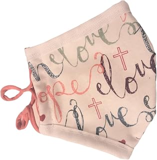 Cloth face mask-Reusable & Washable w/Comfortable, Adjustable polyester ear loops-Christian, Faith, Hope, Love, cross symbol