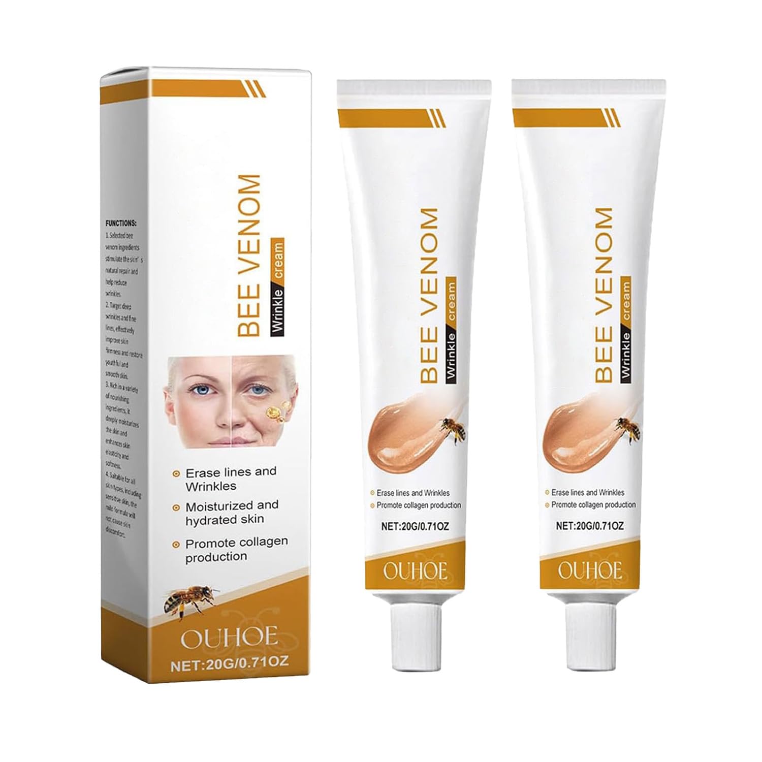 Amazon.com : Deuiosna Bee Venom Wrinkle Removal Cream, Bee Venom