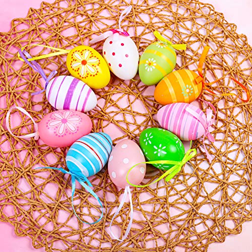 Save 15% on Elcoho 16-Piece Colorful Easter Hanging Eggs