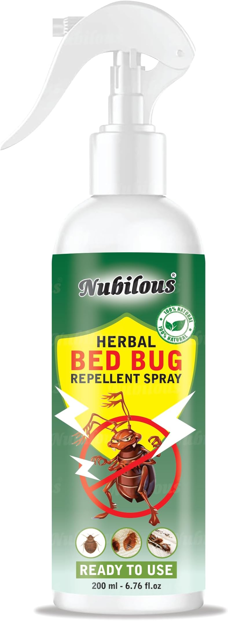Nubilous Bed Bug 200ml Spray Removes Entire BedBug colony|Powerful 100% Organic No Chemical BedBug Repellent Spray for Home Long Lasting Protection Instant Action