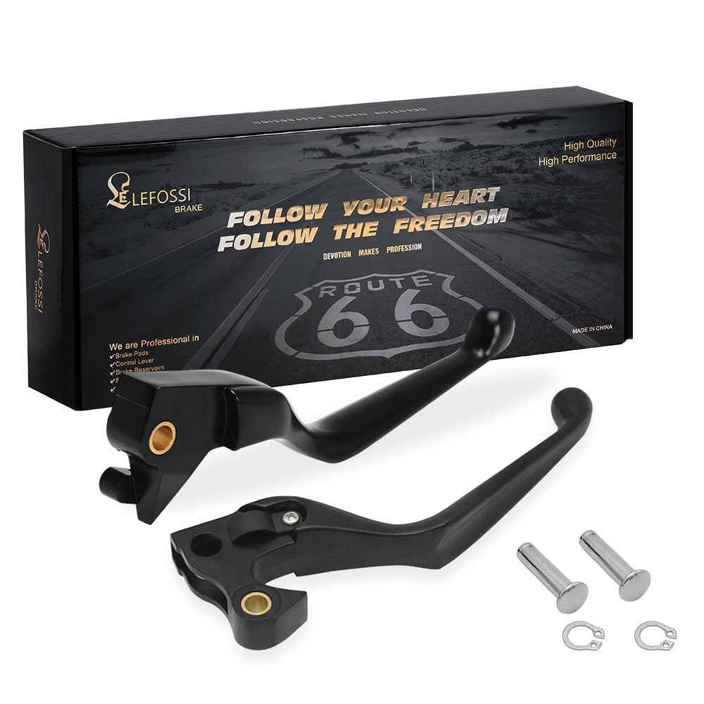 Premium in alluminio freno moto & leva frizione Compatibile con Harley Sportster XL 2004-2013 Sportster 883 1200 XL883 XL1200 Forty Eight Seventy Two - Safety,Corrosion-Resistant, Black
