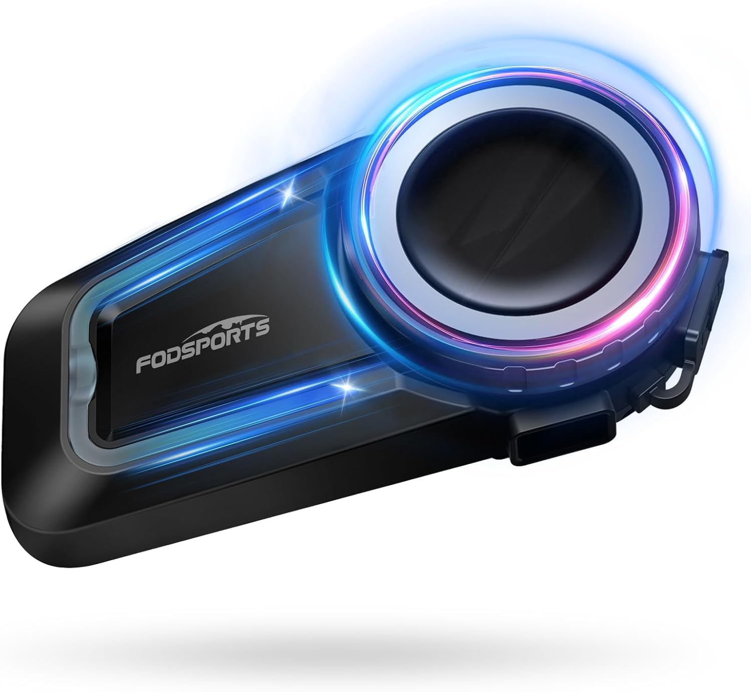 fodsports fx7 10-rider motorcycle bluetooth headset with smart app control