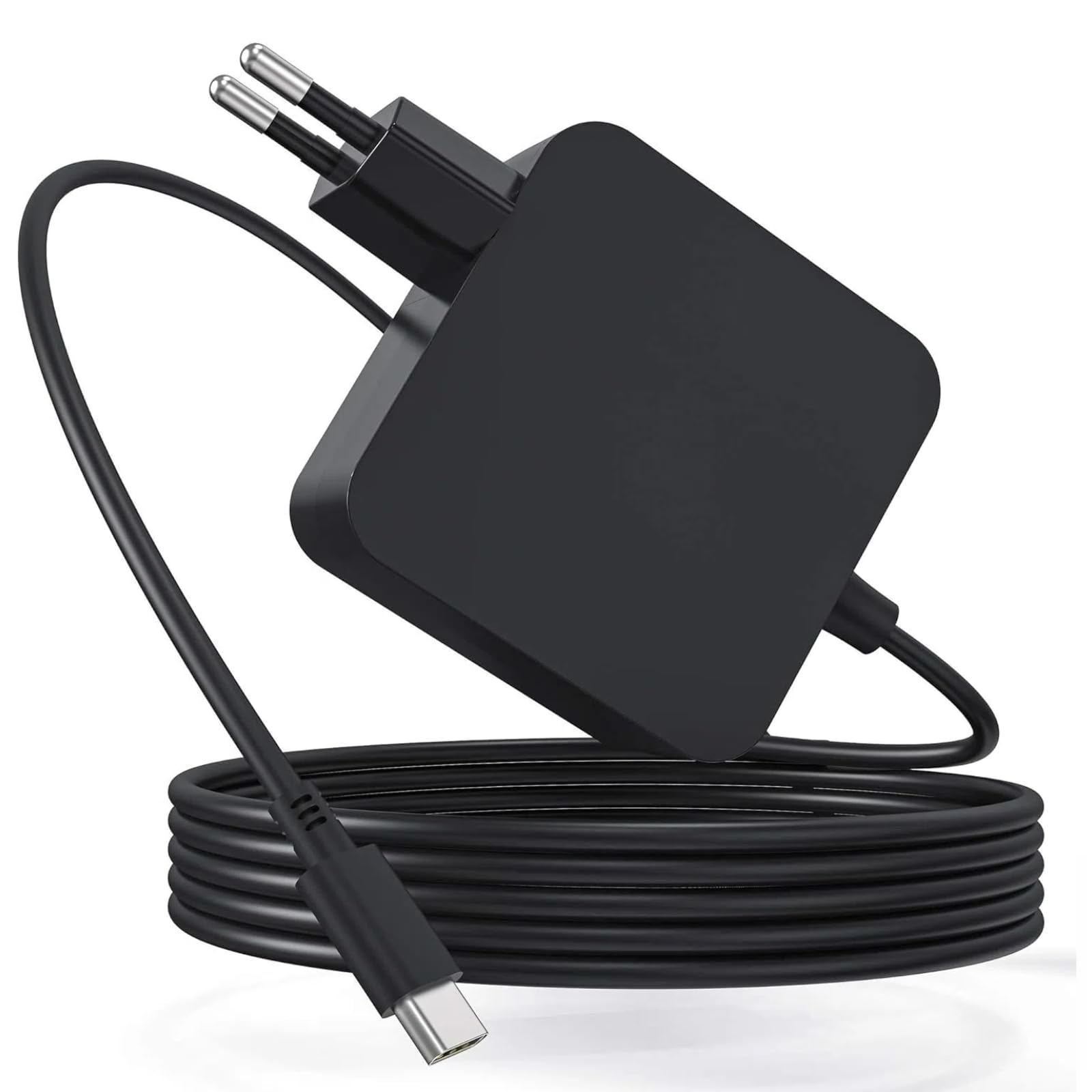 Caricabatterie usb c 65W,Caricatore Laptop usb c Compatibile con Macbook Pro/Air,lenovo thinkpad yoga,huawei matebook,HP Chromebook,11 Home,Compatibilità con adattatore rapido Dell Type C