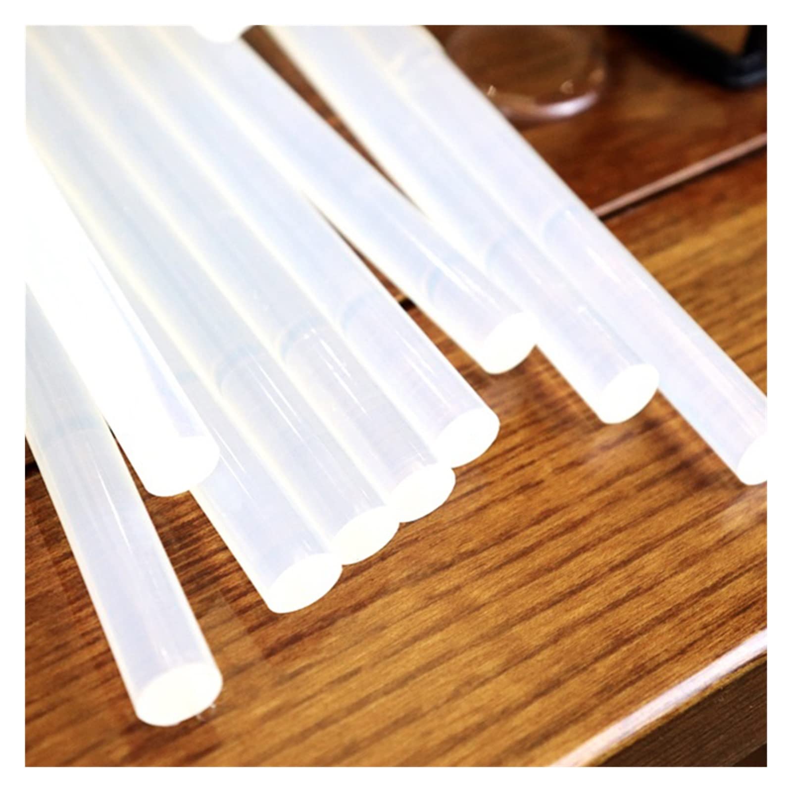 Bâtons de Colle Chaude, Lot de 30 tiges adhésives translucides de 7 ou 11 mm for Albums d'artisanat, à Forte viscosité(300mm,11mm)