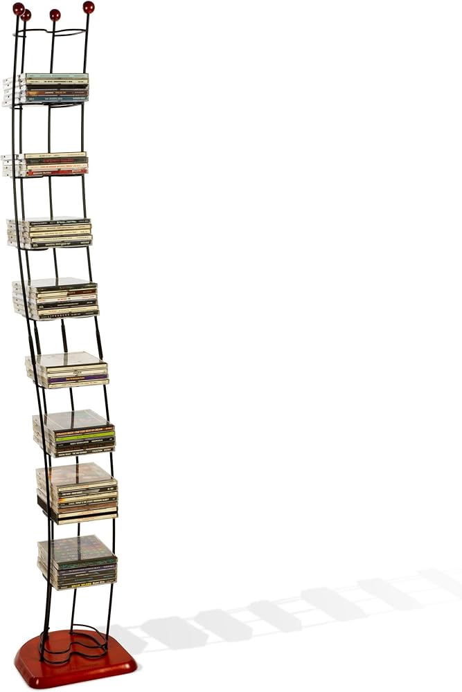 Amazon.com: Atlantic Wave Wire CD Tower - Hold 110 CDs in Steel