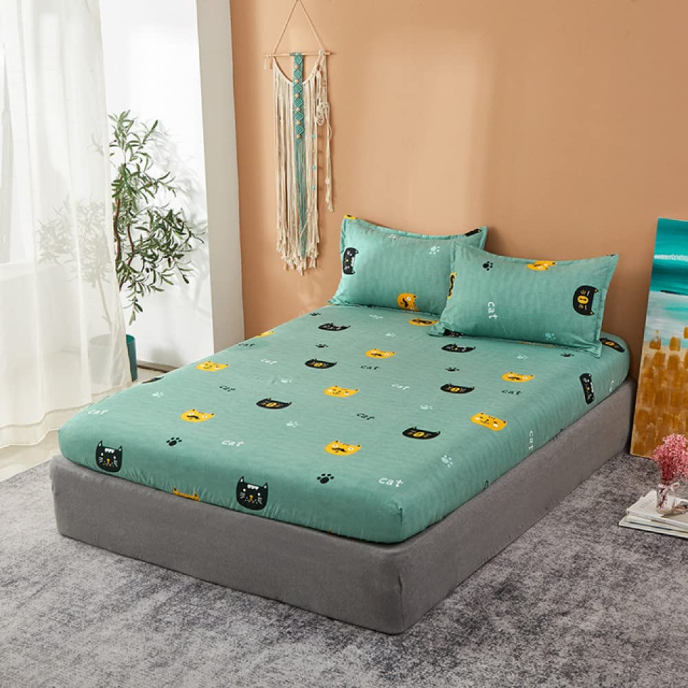 Drap-housse avec impression élastique couvre-matelas polyester 17x74cm