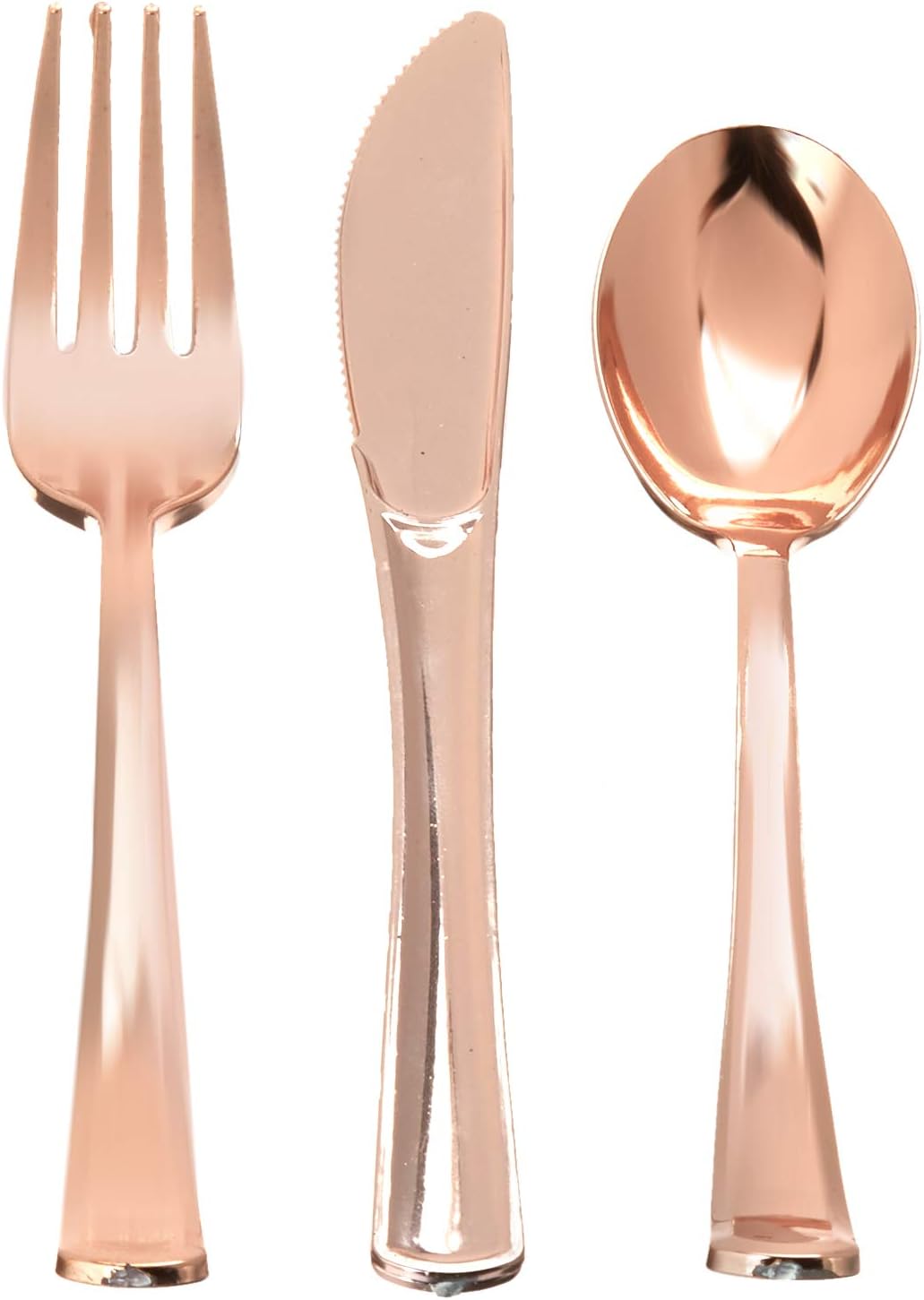 New Arrivals Plastic Dinnerware 150 Piece Set - 25 Dinner Plates, 25 Salad Plates, 25 Tumblers, 25 Spoons, 25 knives, 25 Forks - Premium Utensils Supplies For Wedding, Family Reunion, Thanksgiving - Rose Gold Best Promo Plastic Dinnerware 150 Piece Set - 25 Dinner Plates, 25 Salad Plates, 25 Tumblers, 25 Spoons, 25 knives, 25 Forks - Premium Utensils Supplies For Wedding, Family Reunion, Thanksgiving - Rose Gold