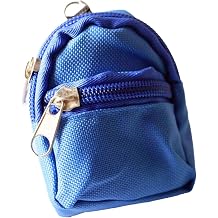 Mini Blue Dollhouse Backpack,Cute Model Dollhouse School Accessory for 1/6 Scale Dollhouse Accessories
