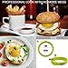 Silicone Egg Rings - Non Stick Frying Rings for Fried, Poached Eggs & Pancakes (Multicolor)