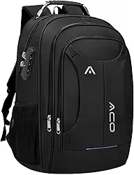 Mochila Masculina Feminina para Notebook 17' Executiva – Impermeável, Antifurto, USB e Fone, Alça Reforçada de Aço, Escolar, Faculdade, Trabalho, Viagem, Grande, Confortável, Premium'