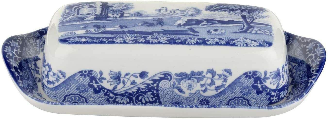 Beurrier en porcelaine avec couvercle pour comptoir de cuisine, idéal pour le rangement et le service en toute sécurité