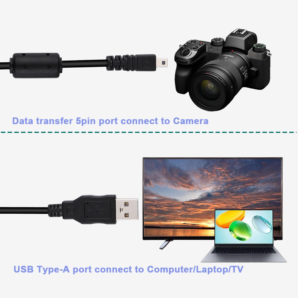 Amazon.com: USB Digital Camera Cable Replacement for Canon EOS