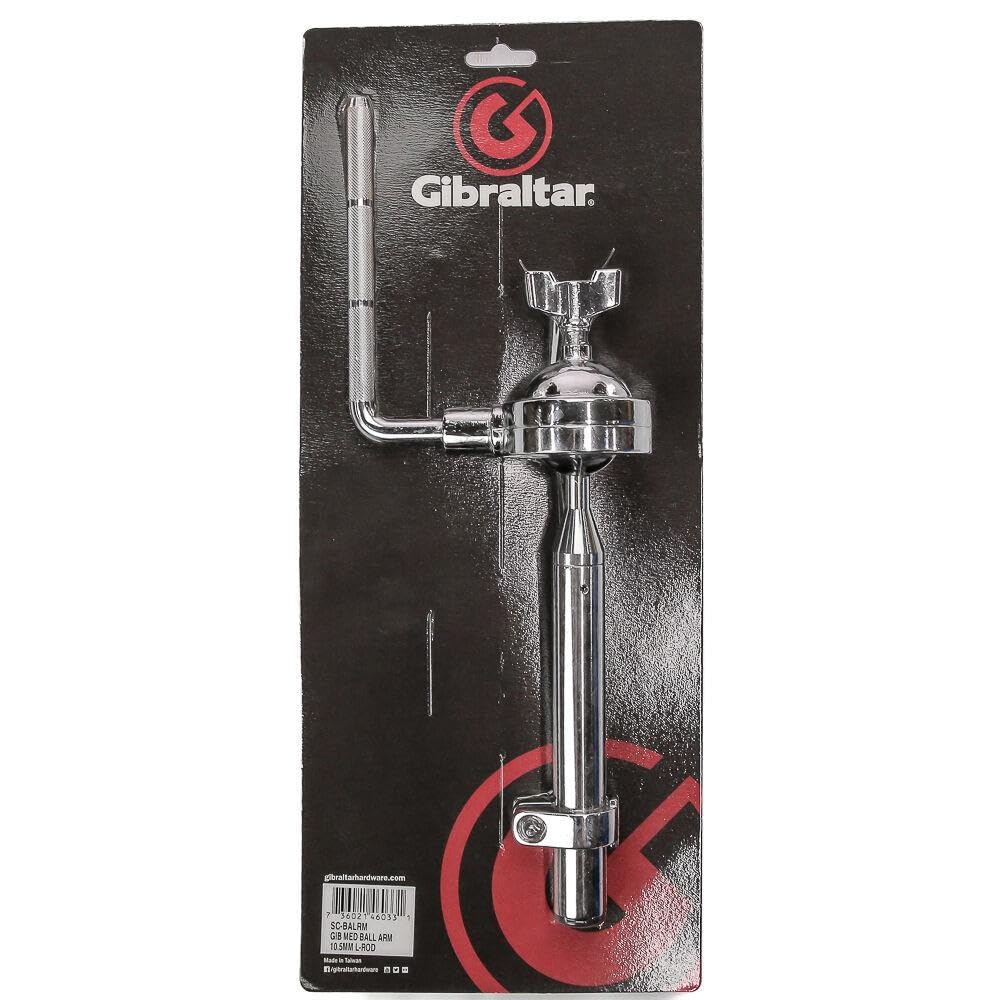 Gibraltar Suspension de Tom - Bras en L sur boule SC-BALRM 10, 5mm tige 5-1/4"en L