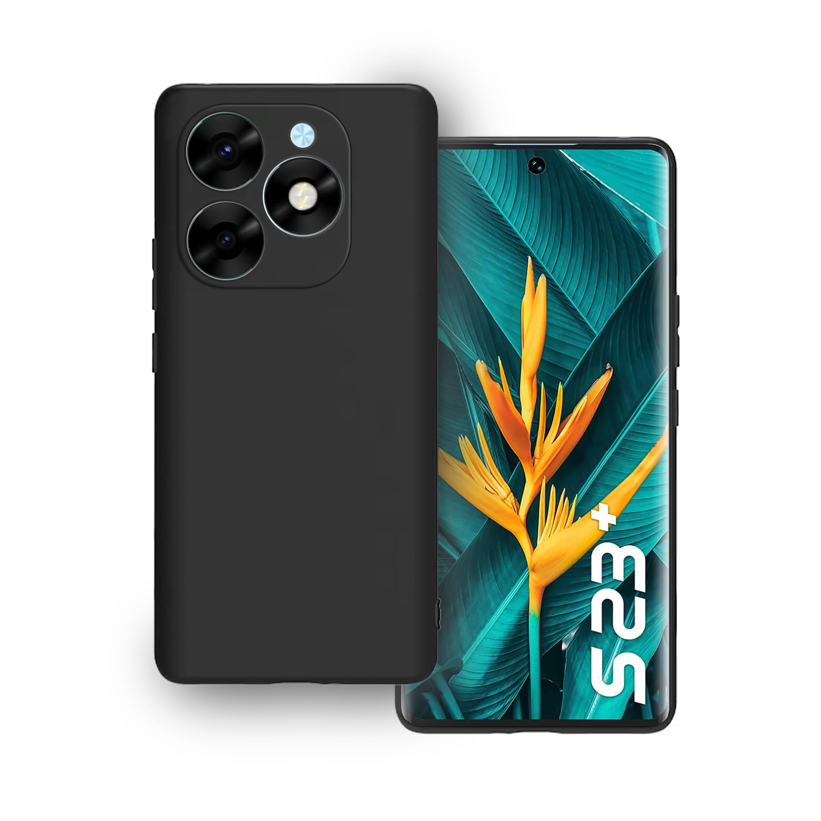 Plus Protection Matte Finished Back Cover Case for iTel S23Plus | iTel S23+ | Rubberized TPU | Slim Thin Soft Matte Flexible Matte Touch Shockproof - Matte Black (B0DHLHTGTW) Amazon Price History, Amazon Price Tracker