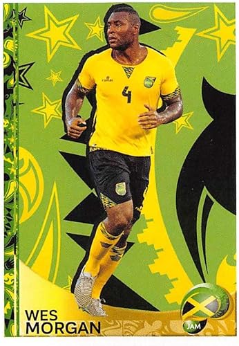 2016 Panini Copa America Centenario Soccer Sticker #418 Wes Morgan Jamaica 2 Inch wide X 3 inch tall album sticker