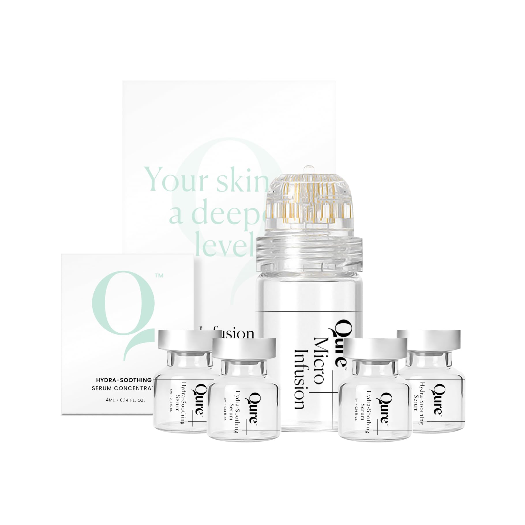 Buy Qure MicroInfusion 2In1 System, Microneedling Stamp with ClinicallyFormulated Beta Glucan