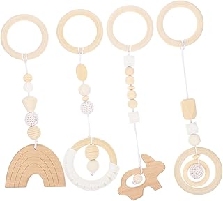 TOYANDONA 4 Peças Brinquedos De Ginástica Para Bebês De 0 A 3 Meses Brinquedos Sensoriais Pendurados Para Bebês Animais De Pelúcia Para Recém-Nascidos Brinquedos De Ginástica Giradores