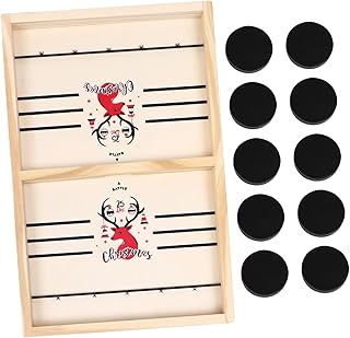 ABOOFAN 1 Conjunto Catapulta Xadrez Air Hockey Brinquedos Para Crianças Brinquedos De Madeira Catapulta Jogo De Tabuleiro Brinquedo Vencedor Brinquedos Divertidos Desktop Lob Pai-Filho