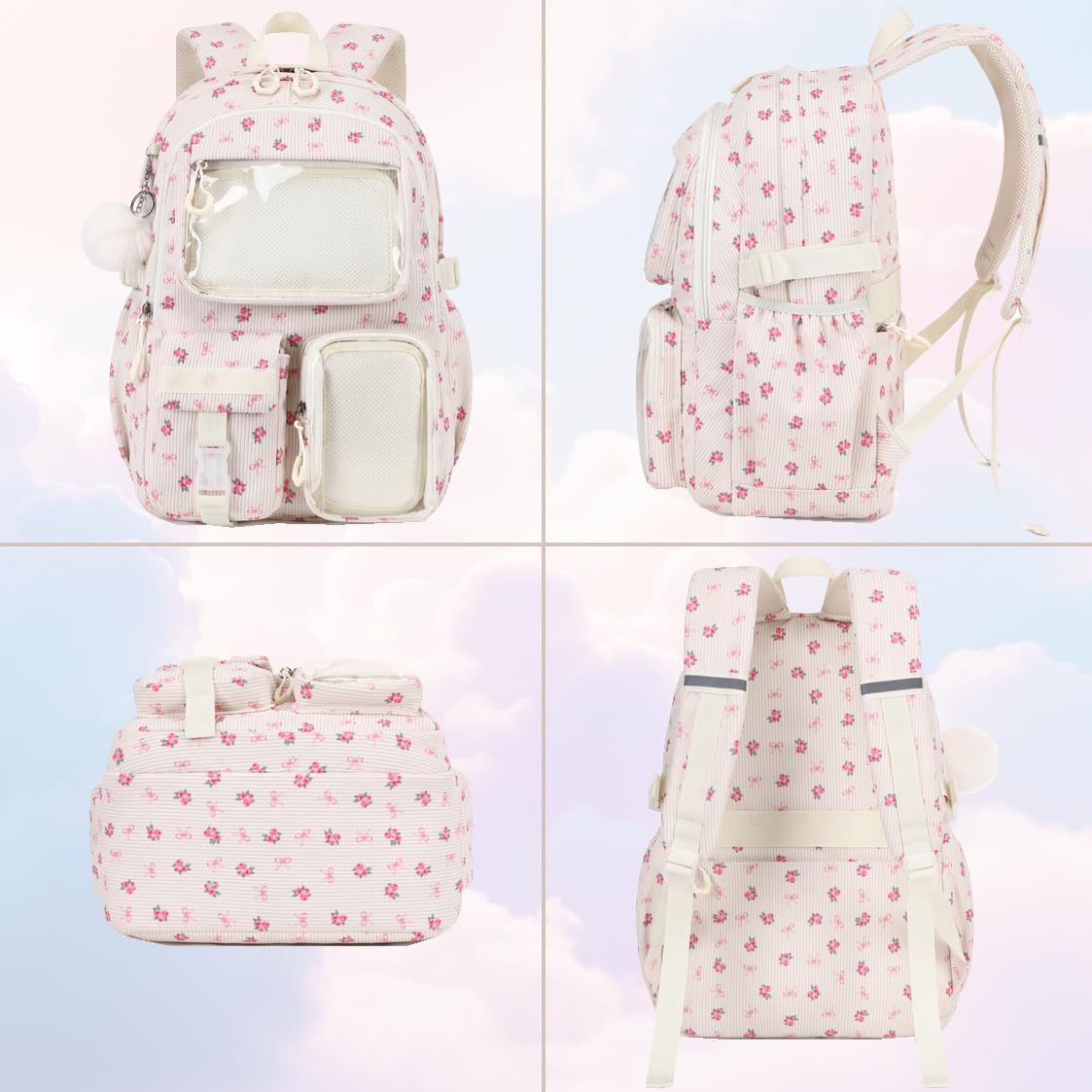 Kimwadalh Mochilas Unicornio Mochila Infantiles Niñas Set de Mochila Escolar Primaria Niñas Bolsa de Escolar para Niños Mochilas Unicornio para Niñas