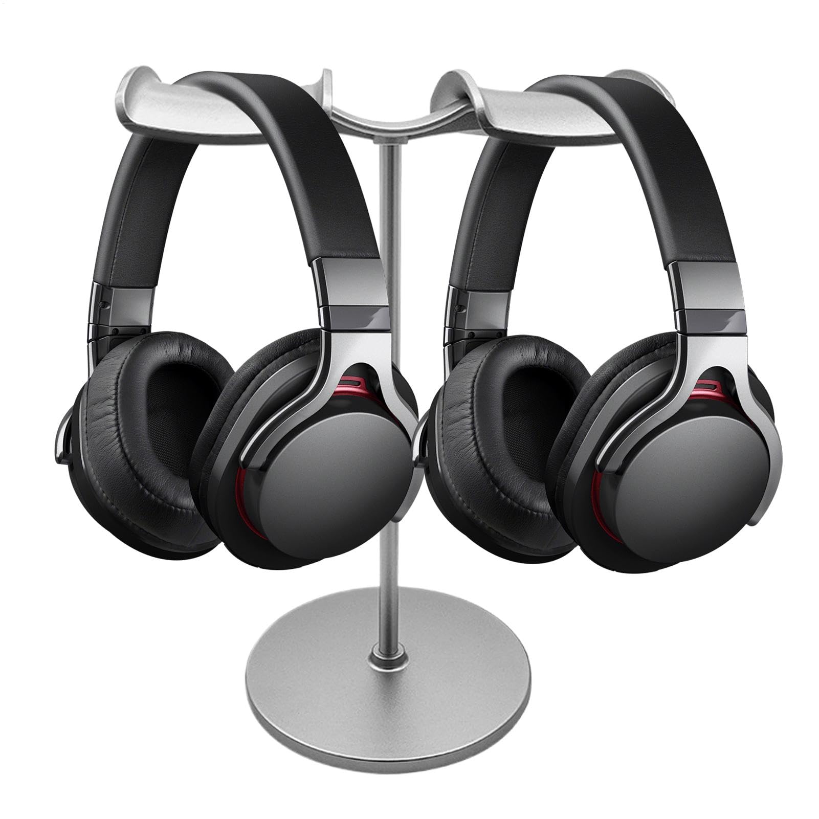 Soporte de metal para auriculares de escritorio y organizador de cascos
