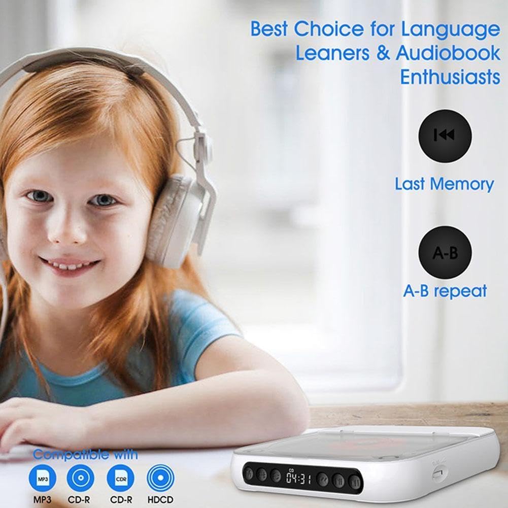 Student Tragbarer Player Bluetooth Audio Tragbarer Auto Disc Player Study Player Tragbarer Bluetooth Repeater