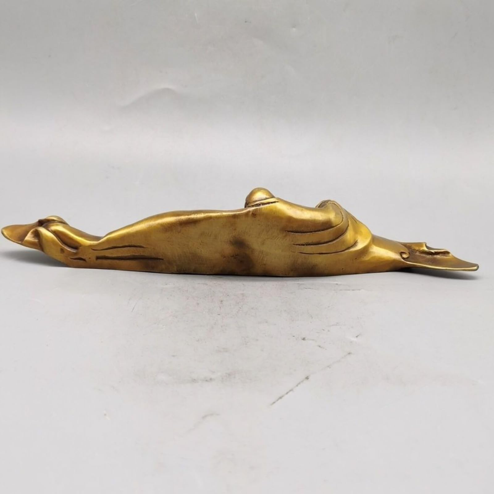 Bodhidharma-Stifthalter aus reinem Kupfer, Ornament, 30 cm, Kalligraphiebedarf, Dekoration, Handwerk, Stifthalter