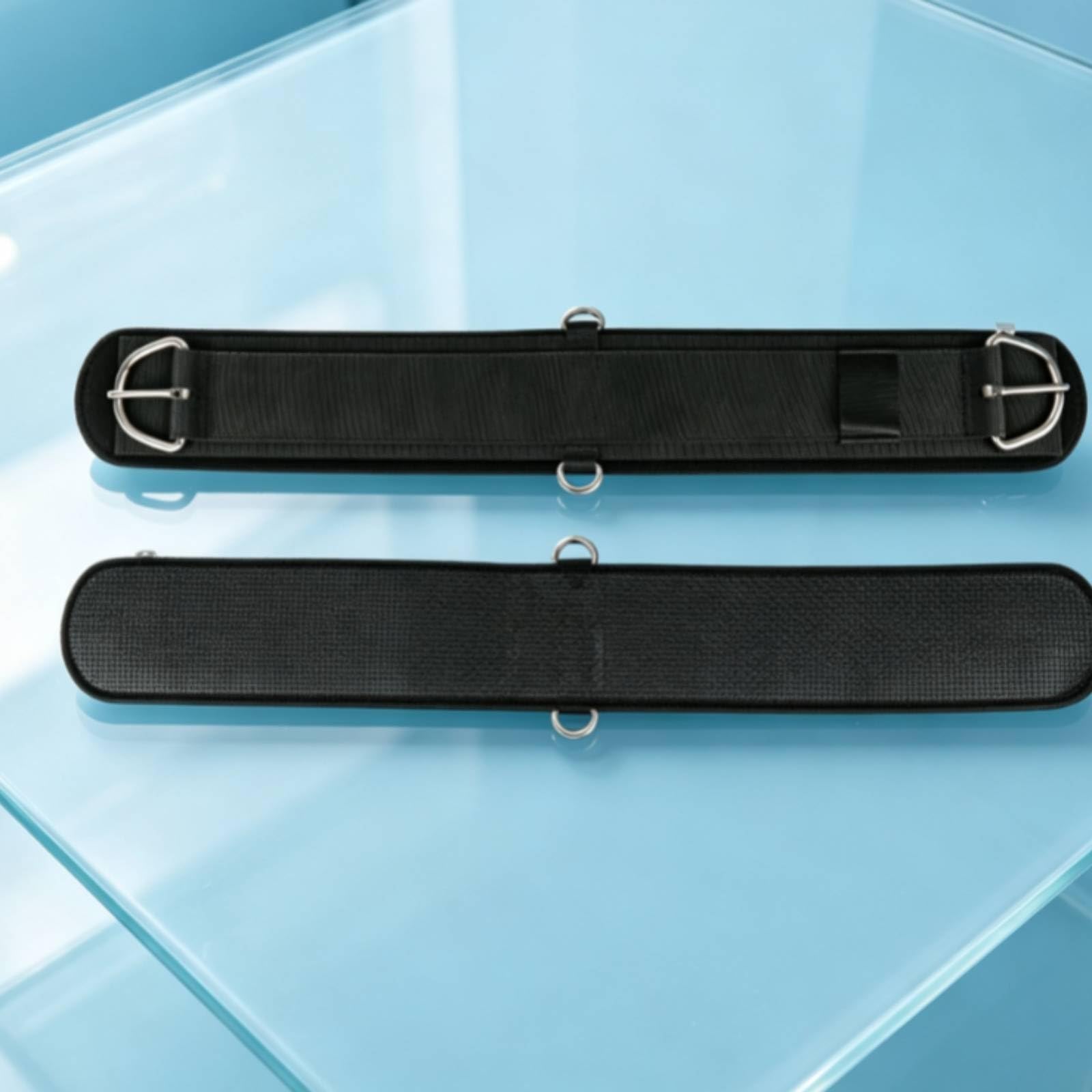 Cintura Sottopancia Occidentale Cinghia Sella Cavallo Cinch Cinturino Equestre con Cucitura Perimetrale Rinforzata E Imbottitura Confortevole Supporto , Nero , 26 Pollici-66cm