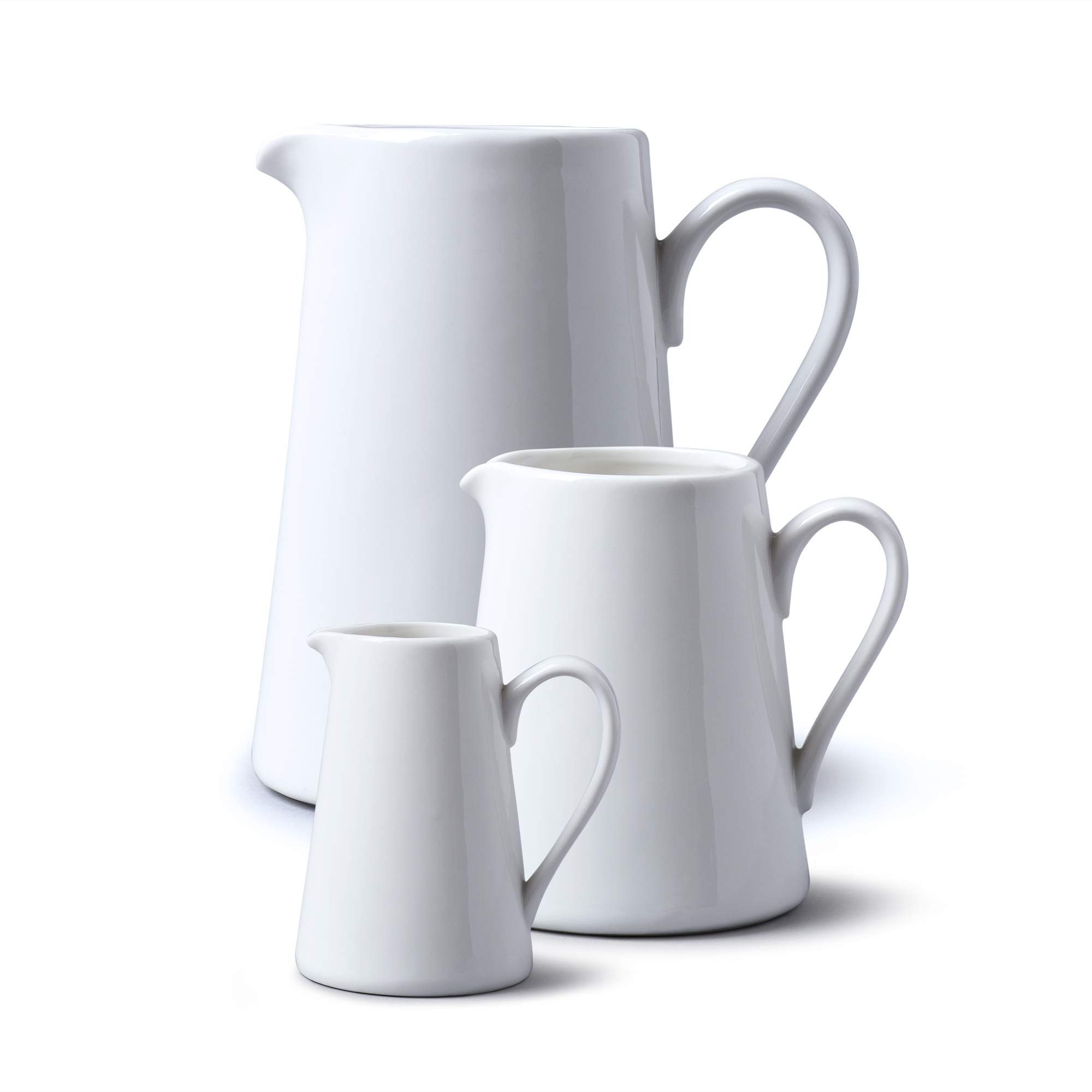 Wm Bartleet & Sons 1750 White Tset5 Straight Sided Jug Set,