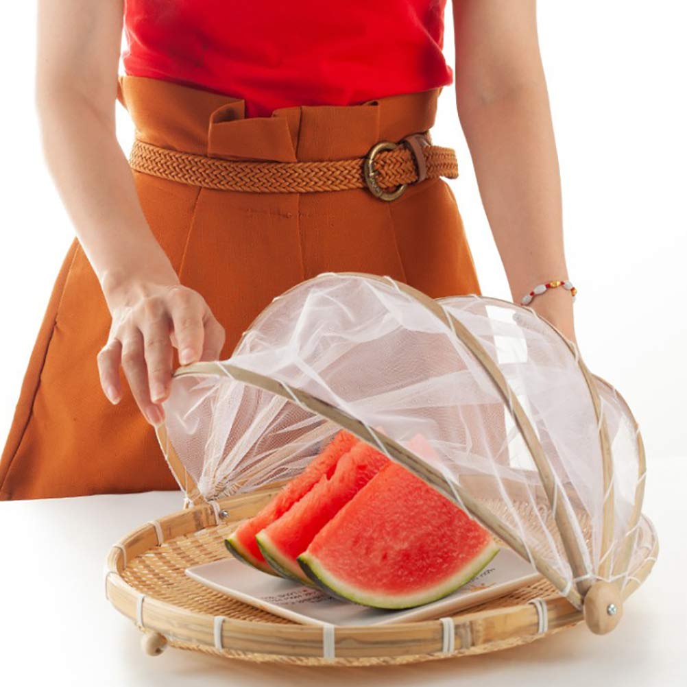 Rawisu Bambus Food Serving Zelt Fliegenhaube Tablett Mesh Faltbare  Lebensmittel Abdeckung Handgewebter Aufbewahrungskorb Perfekter Fliegen  Schutz Essen, Obst, Picknick : Amazon.de: Kche, Haushalt & Wohnen
