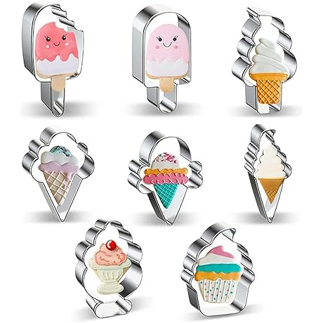 Ice Cream Cookie Cutter Set, 8-pc