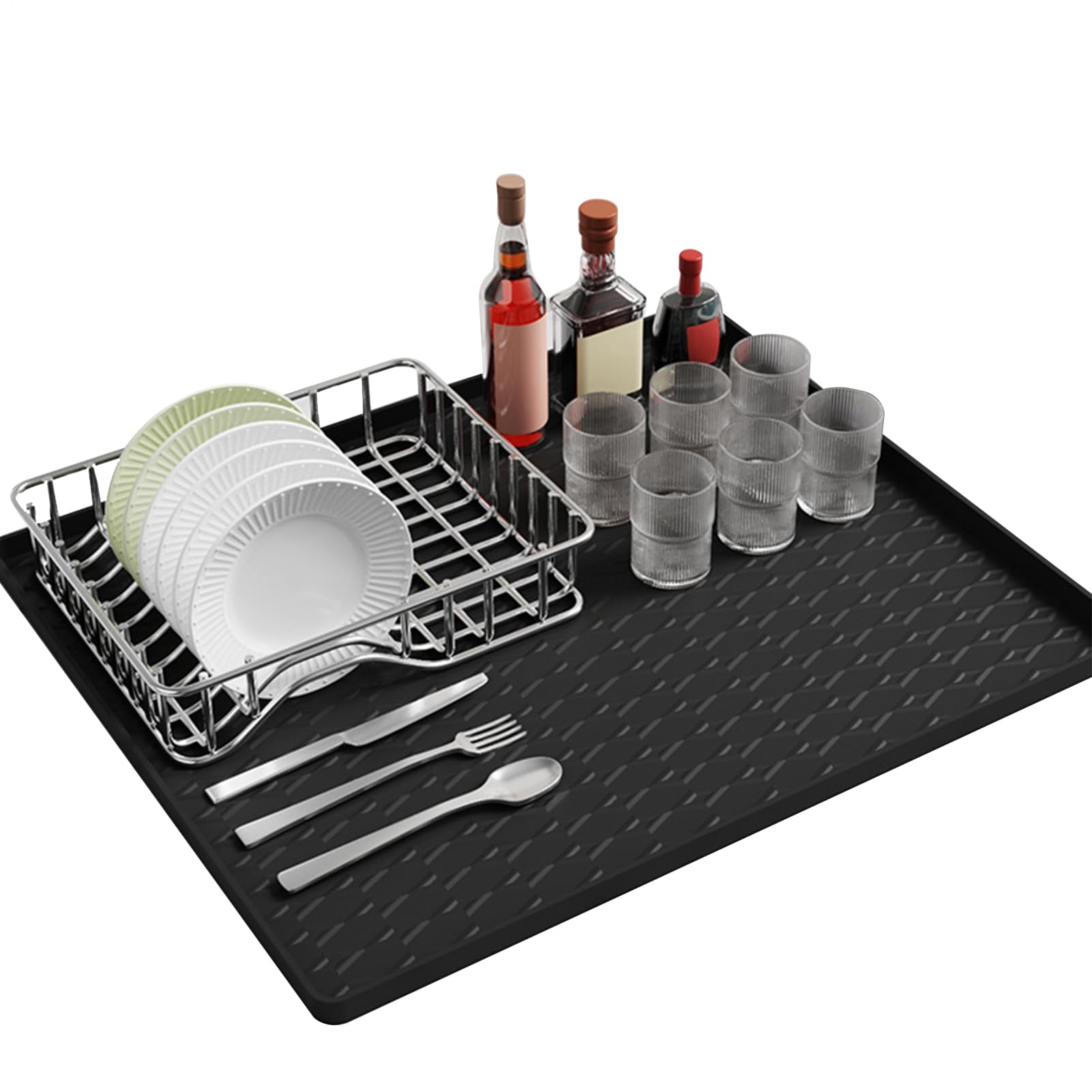 Tapis en silicone pliable sèche-linge anti-rayures protection chaleur