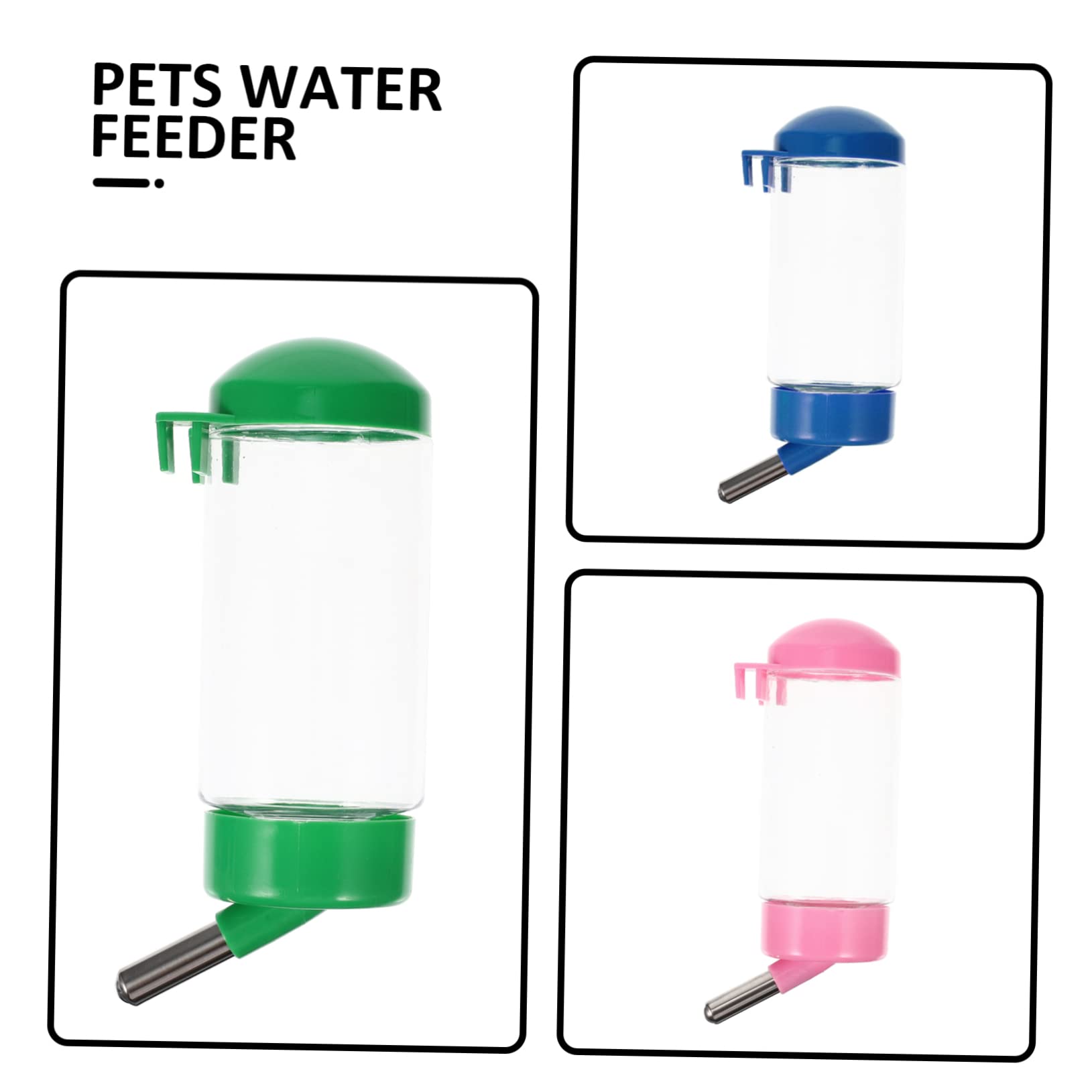 SUPVOX 6piezas Bebedero Automático para Diseño Colgante para Hámster y Conejos Dispensador De Agua De Suministro De Agua para