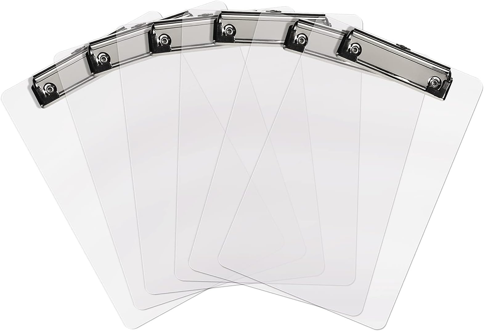 Plastic Clipboards (Set of 6) Transparent Clipboard (Clear