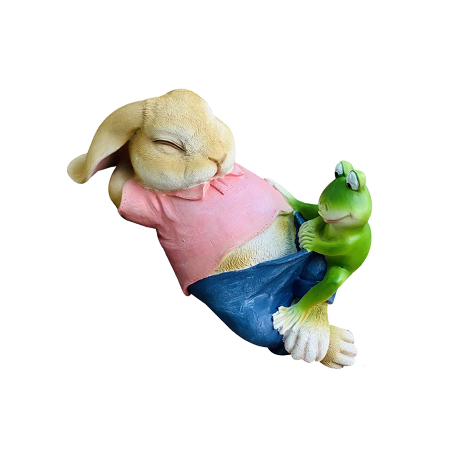 Statue de lapin de jardin en résine haute durabilité pour extérieur