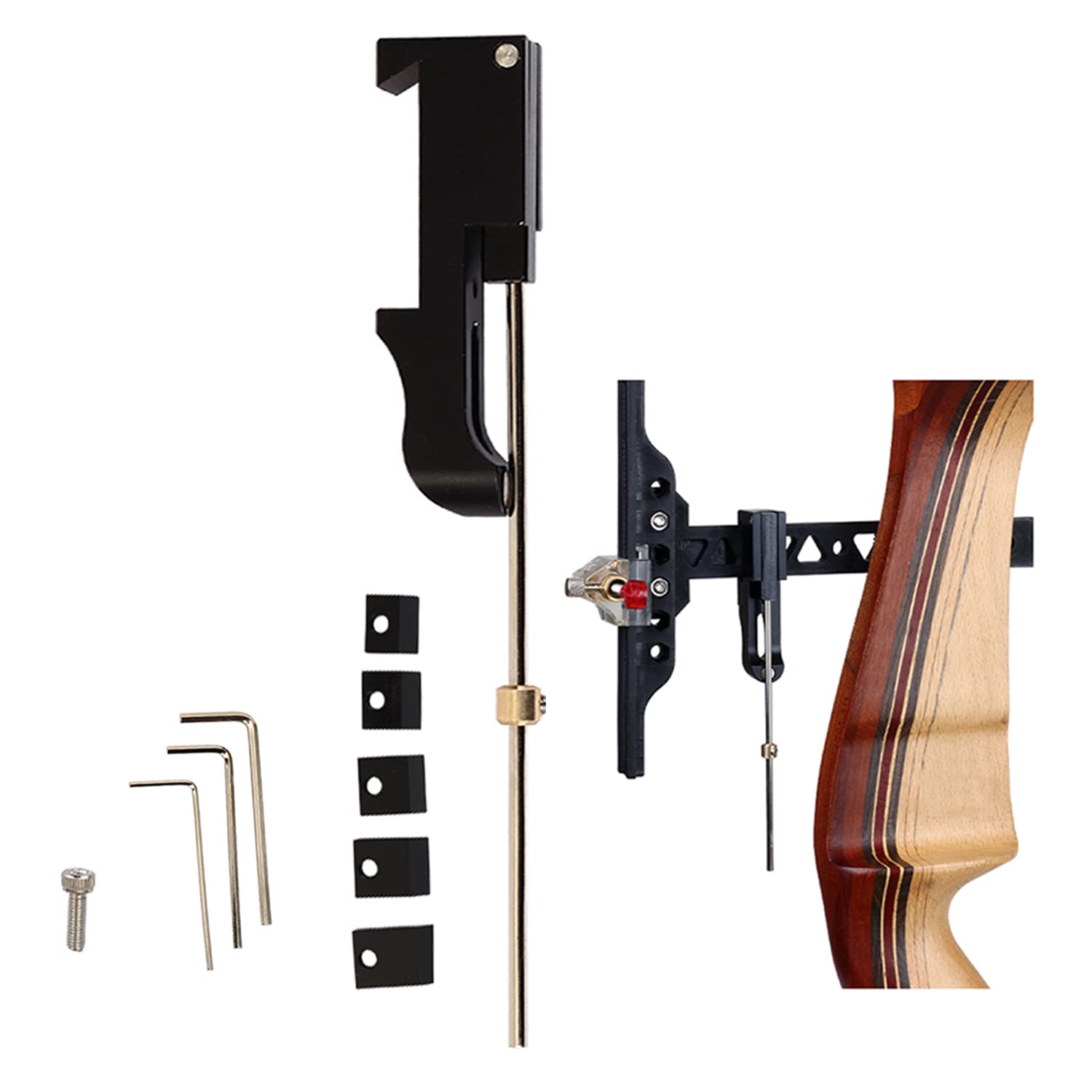 SOPOGER Archery Clicker Magnetic Recurve Bow Clicker Aluminum Bow Sight Clicker with Adjustable Slider Arrow Shooting Signal Bow Accessories for Hunting,Shooting,Competition