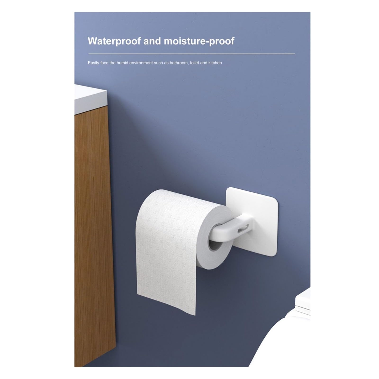 HLTYGWX Gancio da Parete Autoadesivo a Forma di L per Cucina sotto Il mobiletto, portarotolo di Carta, portasciugamani, Bagno, Porta WC, Facile da installare (Nero)