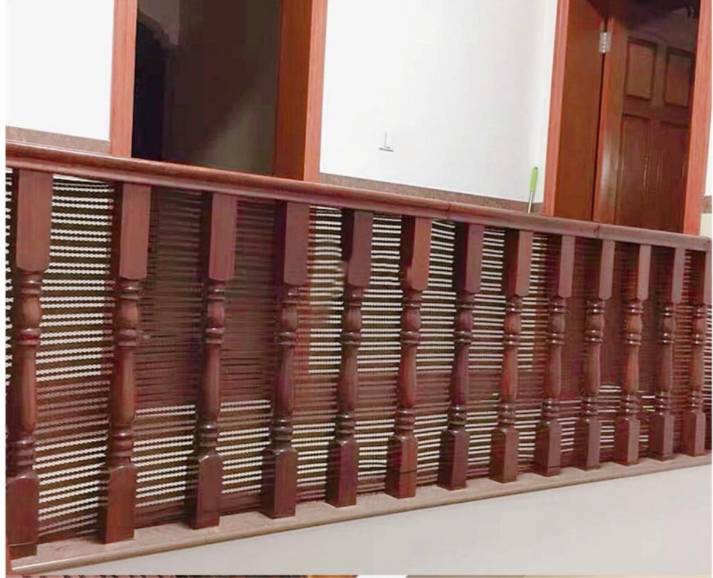 Schody antypoślizgowa siatka zabezpieczająca balkon schody patio barierka ogrodzenie siatka dla dzieci zwierzęta domowe, kawa, 0,9 x 3 m x 10 stóp