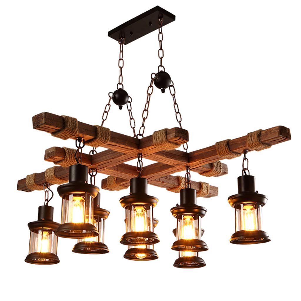 Retro Pendelleuchte Industrial Style – 80 Cm Durchmesser, E27 Fassung, Höhenverstellbar, Für Wohnzimmer & Esszimmer