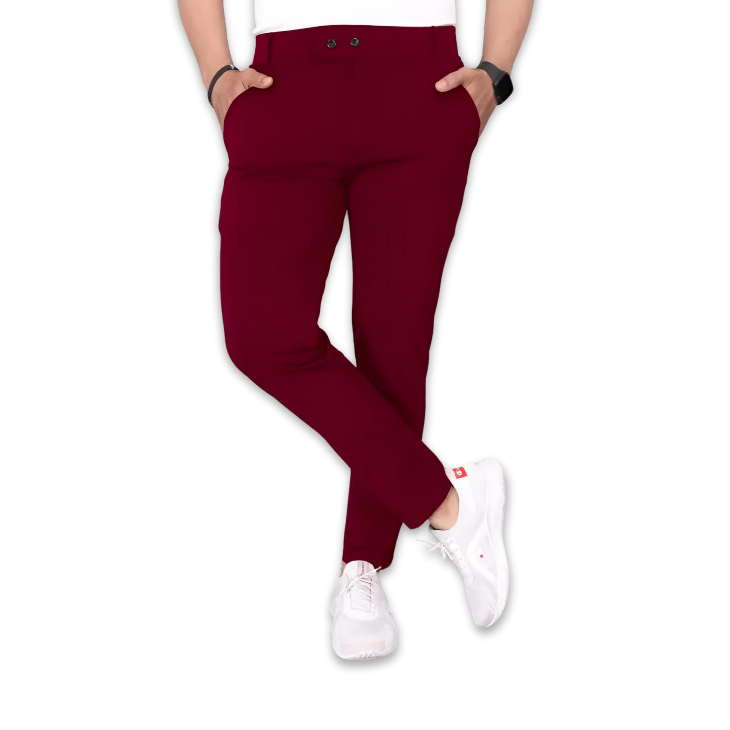 Men's Lycra Blend Comfortable Slim Fit Trousers | Men's Regular Trouser | Men's Trousers for Office | Trouser for Men | Formal Pants for Men-picture-45