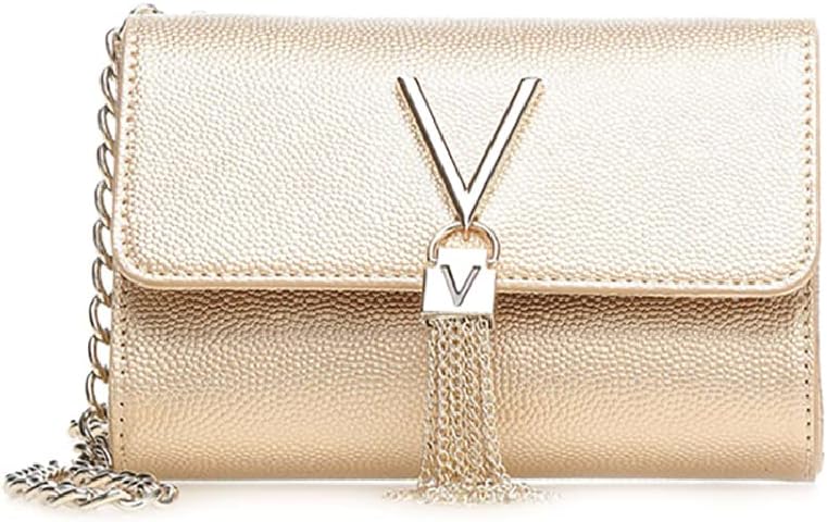 Valentino by Mario Valentino Womens VBS1R403G Divina Clutch Gold (ORO)