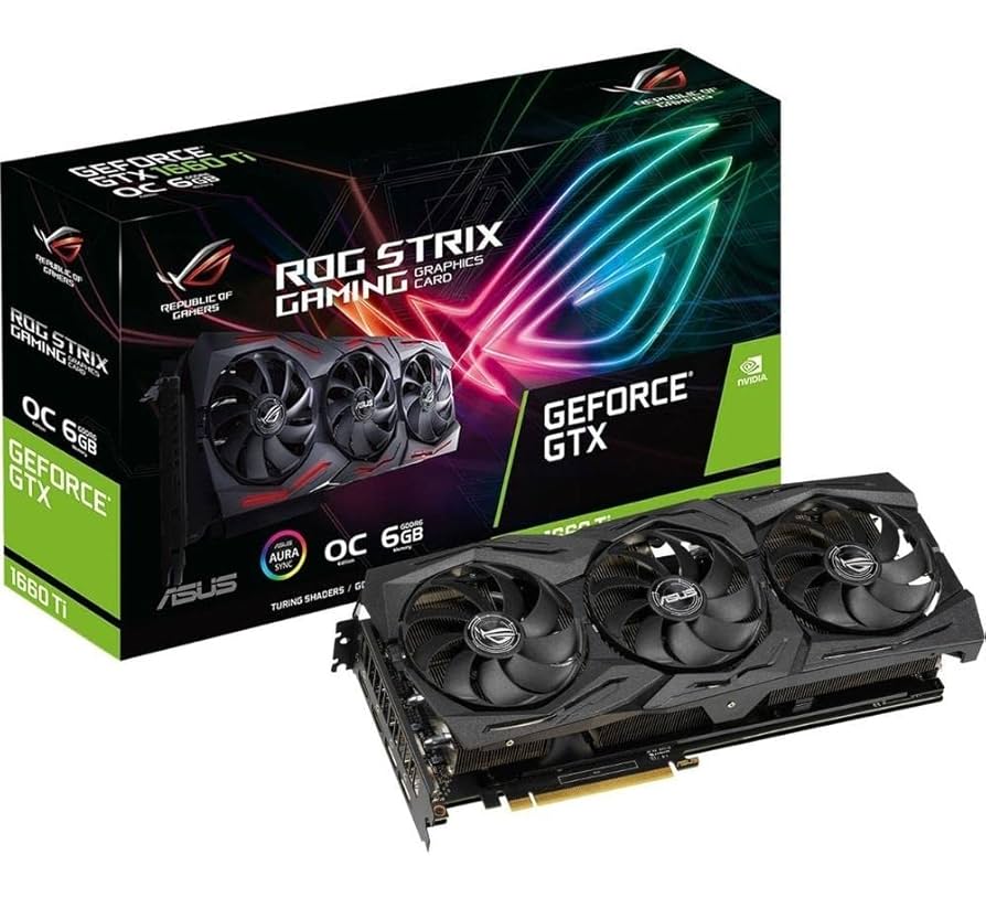 グラフィックボード・グラボ・ビデオカード ASUS ROG STRIX GeForce GTX 1660 Ti OC ASUS Placa gráfica ROG Strix GeForce GTX 1660 Ti 6GB