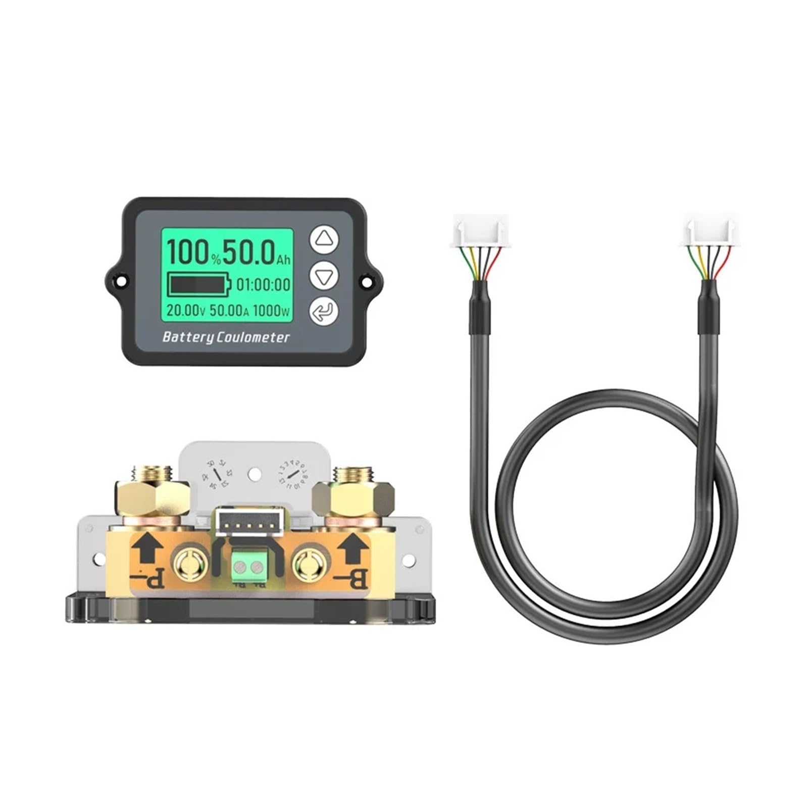 80V 50A 100A 350A TK15 Miernik kulombowski Tester pojemności akumulatora pojazdu Miernik kulombowski do roweru elektrycznego/samochodu balansowego/maszyny czyszczącej(8-120V 50A(0-75A))
