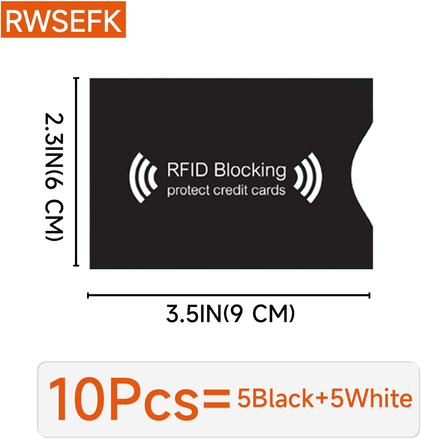 10 Pcs Credit Card Protector RFID Blocking Sleeves for Wallets Debit Card Blocker Identity Card Holder Set for Women Men Identity Theft Protection