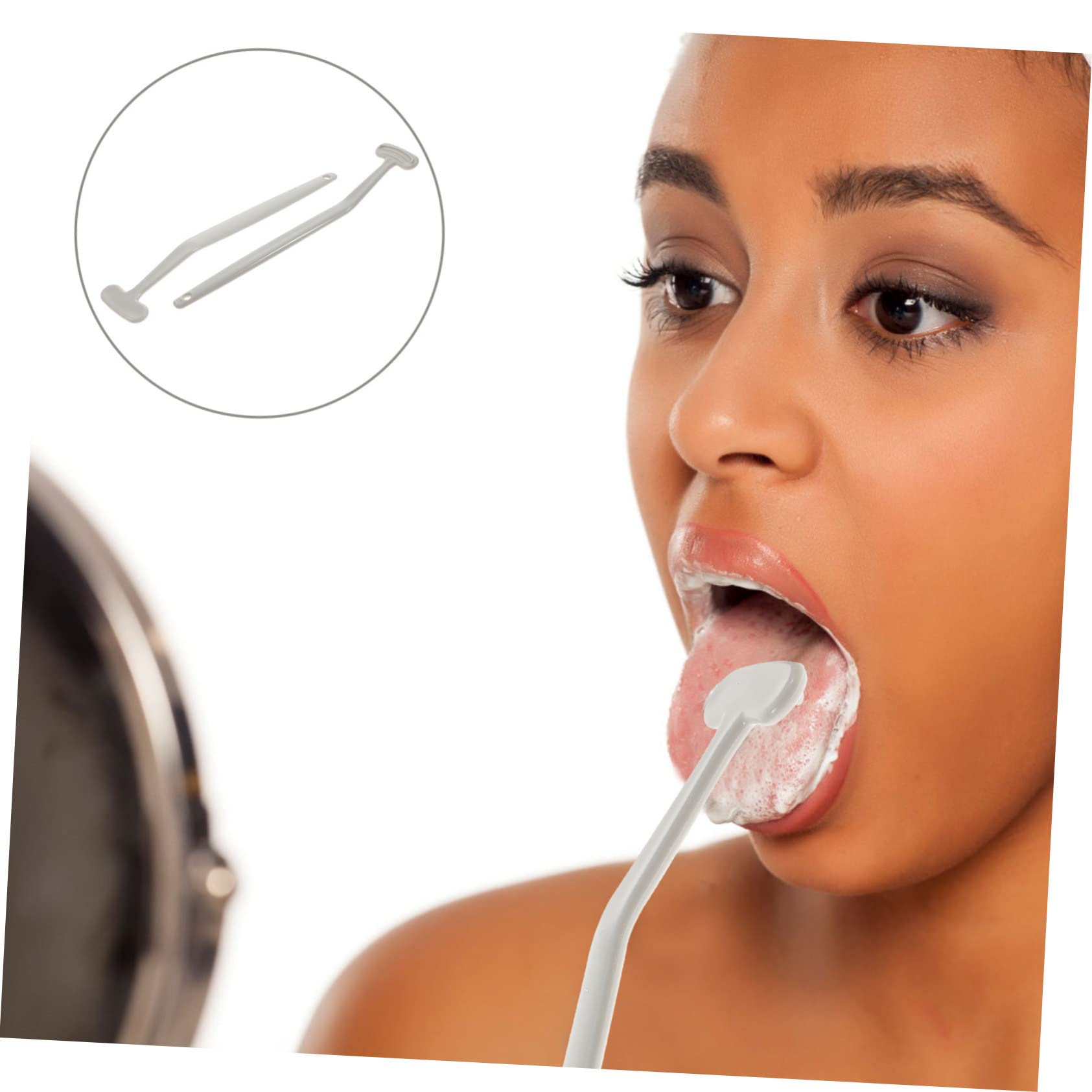 Beavorty 10 Pezzi Pulisci-lingua Pulisci Lingua Portatili Spazzolino Per Pulire La Lingua Spatola Di Plastica Lingua Orale Spazzolino Da Denti Per Adulti Infantile Pp Portatile Forniture