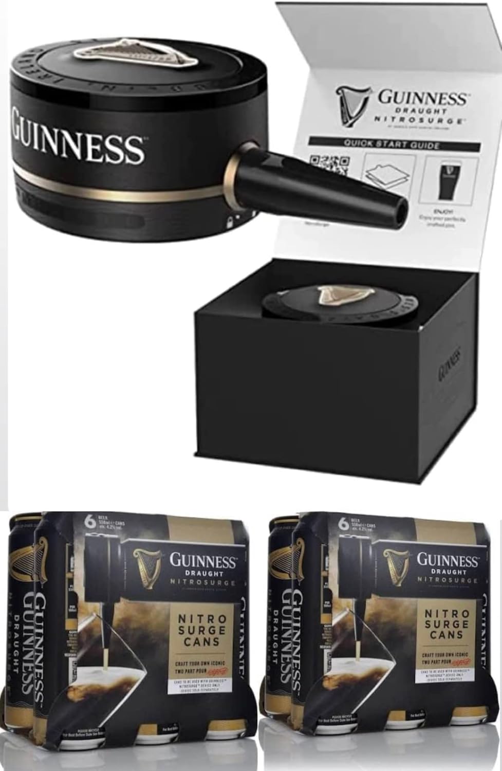 Guinness Nitrosurge Device And 12x558ml Cans Amazon.co.uk Grocery Guinness Nitrosurge Device And 12x558ml Cans Amazon.co.uk Grocery