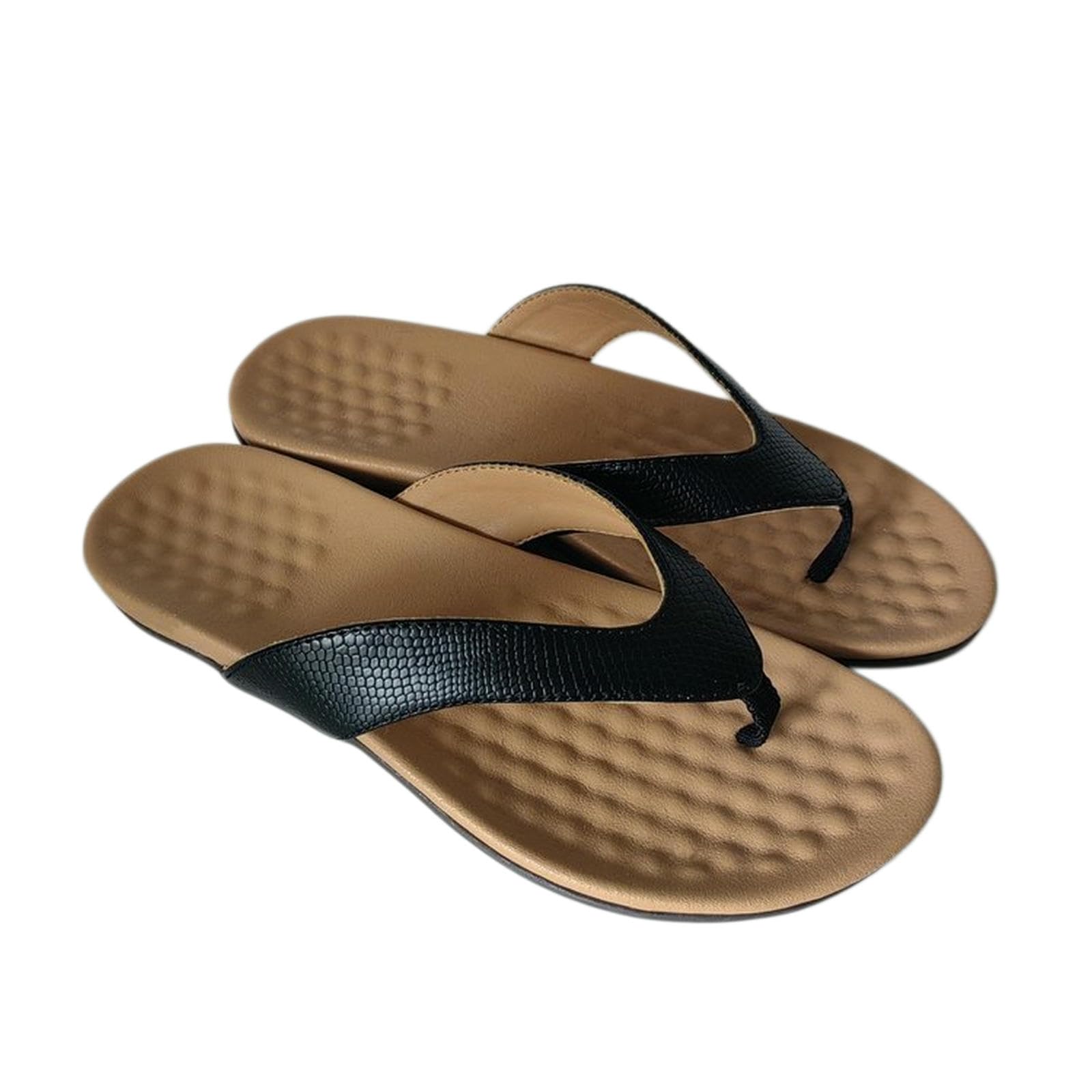 Infradito Uomo Donna Ciabatte Pantofole Piatte per Calzature Casual da Spiaggia Taglie Forti Uso Quotidiano All'aperto Uomini E Donne-nero-43